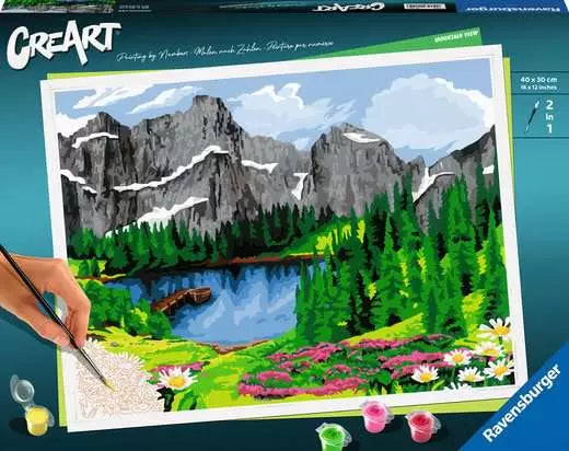 CreArt Paint by Numbers -Mountain View