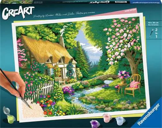 CreArt Paint by Numbers -Ravensburger River Cottage