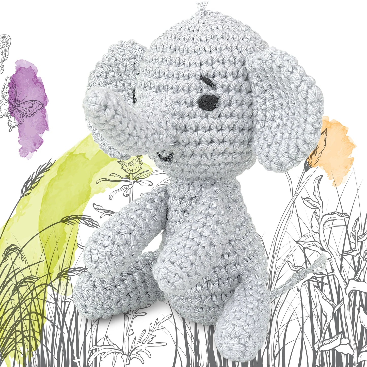 Knitty Critters - Pouch Pals I Ross The Elephant