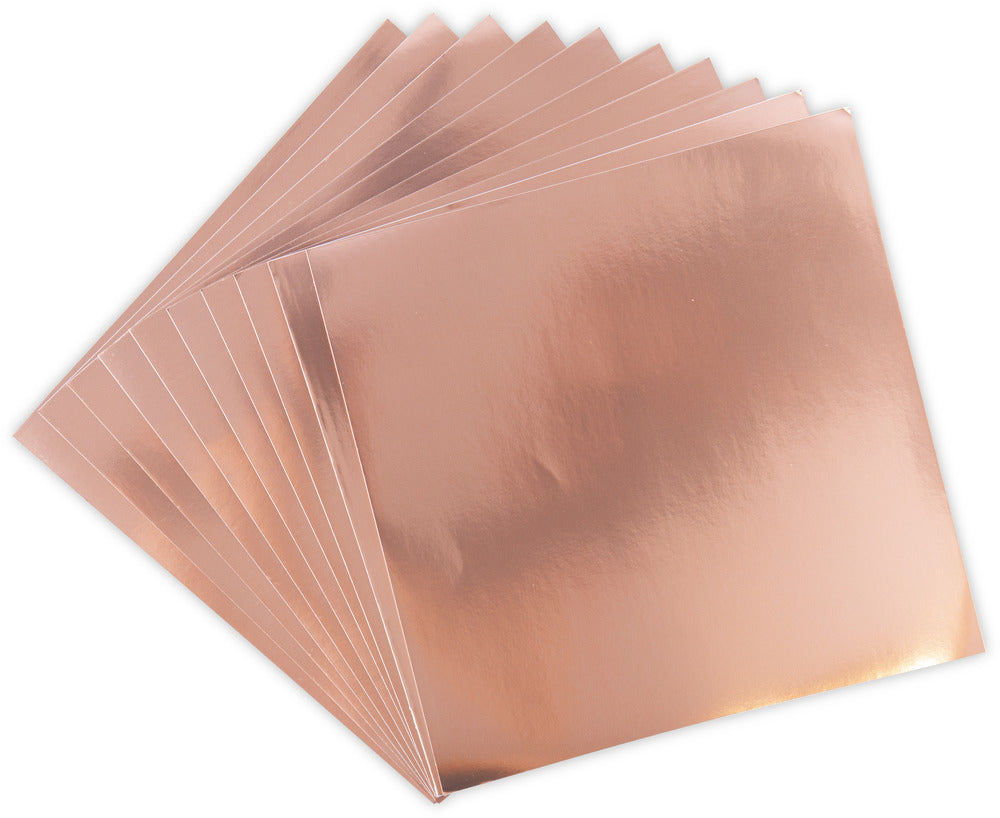 Making Essential 6X6 Aluminum Metal Sheets, Rose Gold (10pk)