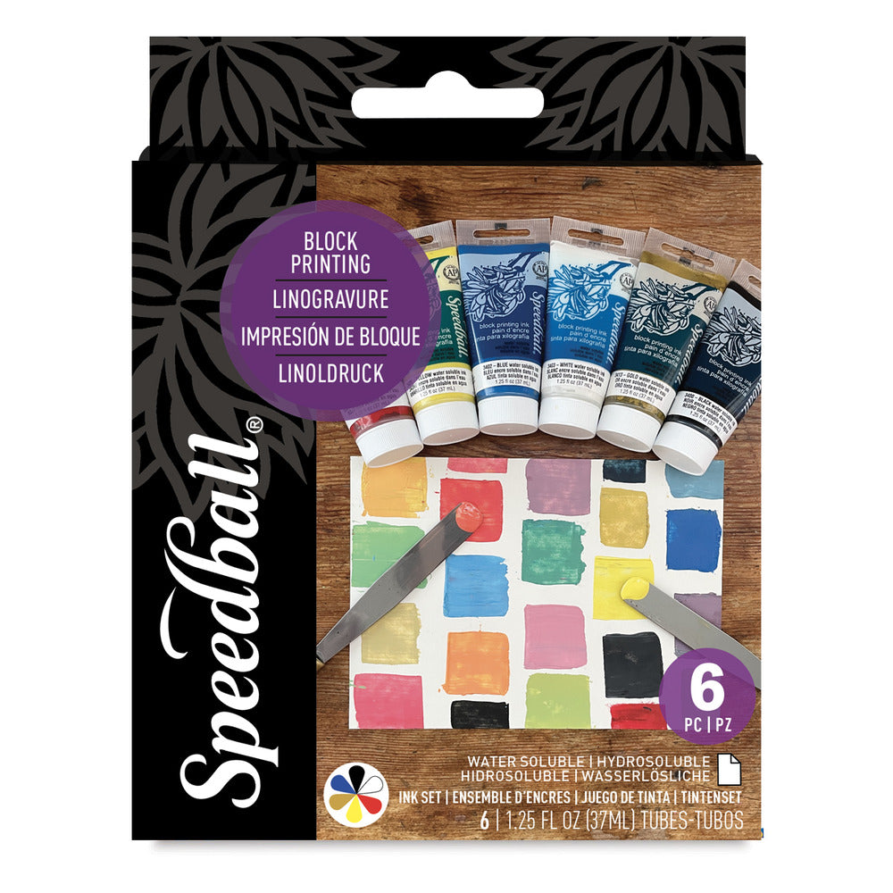 Block Printing Ink Starter Set (6pc)