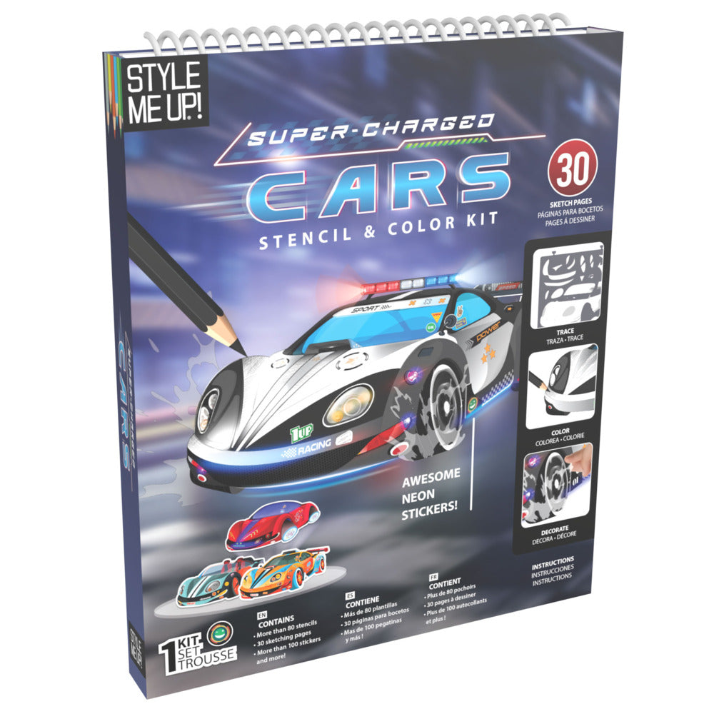 Style Me Up Art Kit, Super-charged Cars