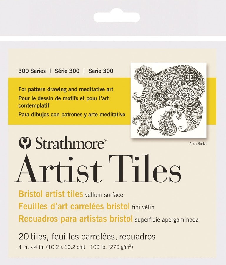 Artist Tiles Pack, 4" x 4" - 300 Series Bristol