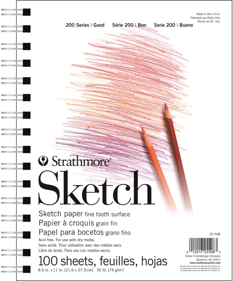 200 Series Sketch Pad, 8.5" x 11"