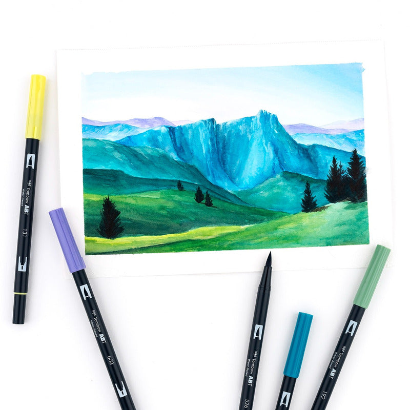 Dual Brush Pen Set, Landscape (10pk)