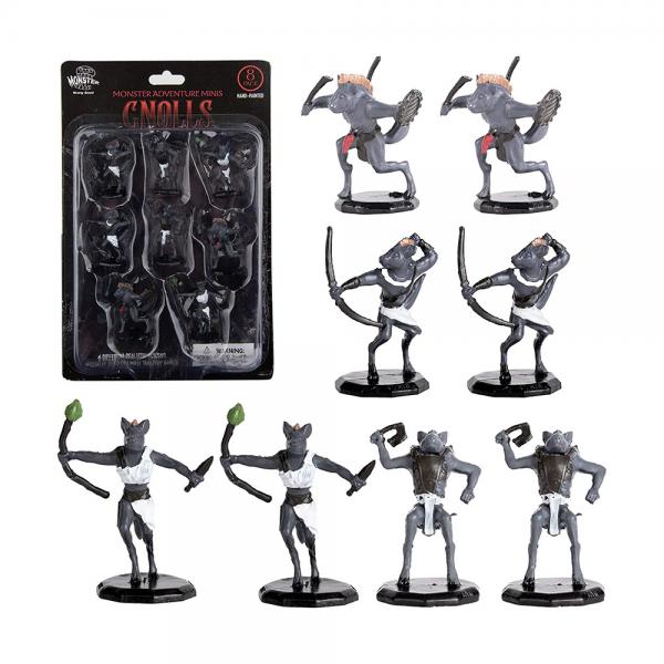 MONSTER MINIATURE FIGURE SET PAINTED GNOLLS 8pk