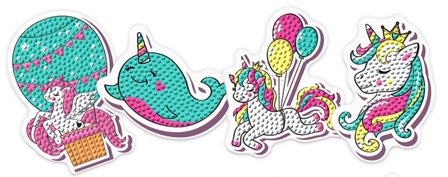 Krafty Kids Kit: 7cm DIY Diamond Painting Fridge Magnet Kit