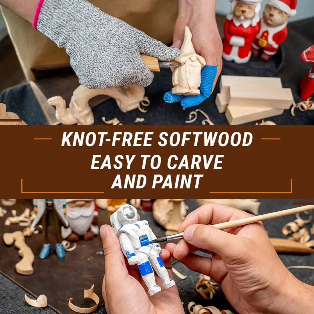 Basswood Carving Blanks - 5pc