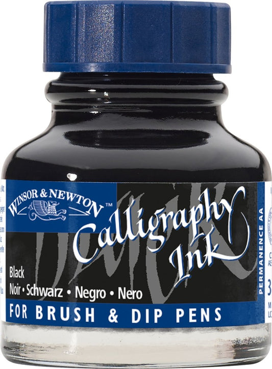 Calligraphy Ink 30ml Bottle, Black