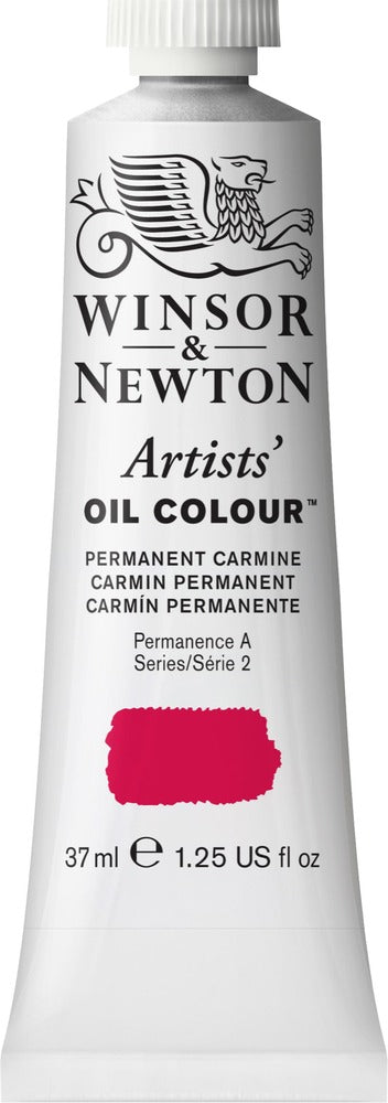 Artists' Oil Colour 37ml Tube, Permanent Carmine