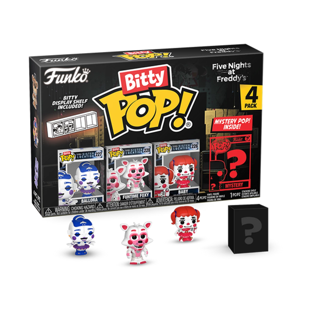 Nights At Freddys FNAF Bitty Pop 4 Pack