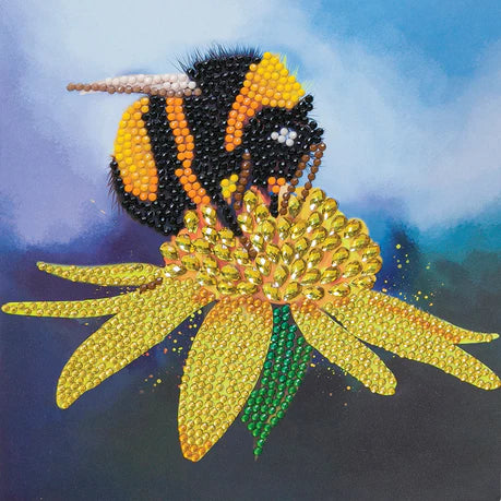 Craft Buddy Crystal Art Card Kit Bumblebee