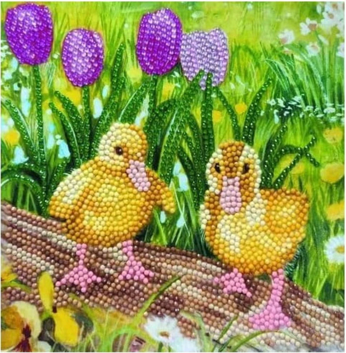 Craft Buddy "Spring Chicks" Crystal Art Card Kit (Copy)