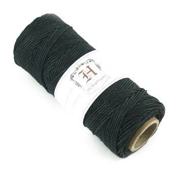 Hemp Cord Spool - Black 20lb (1mm) 205'