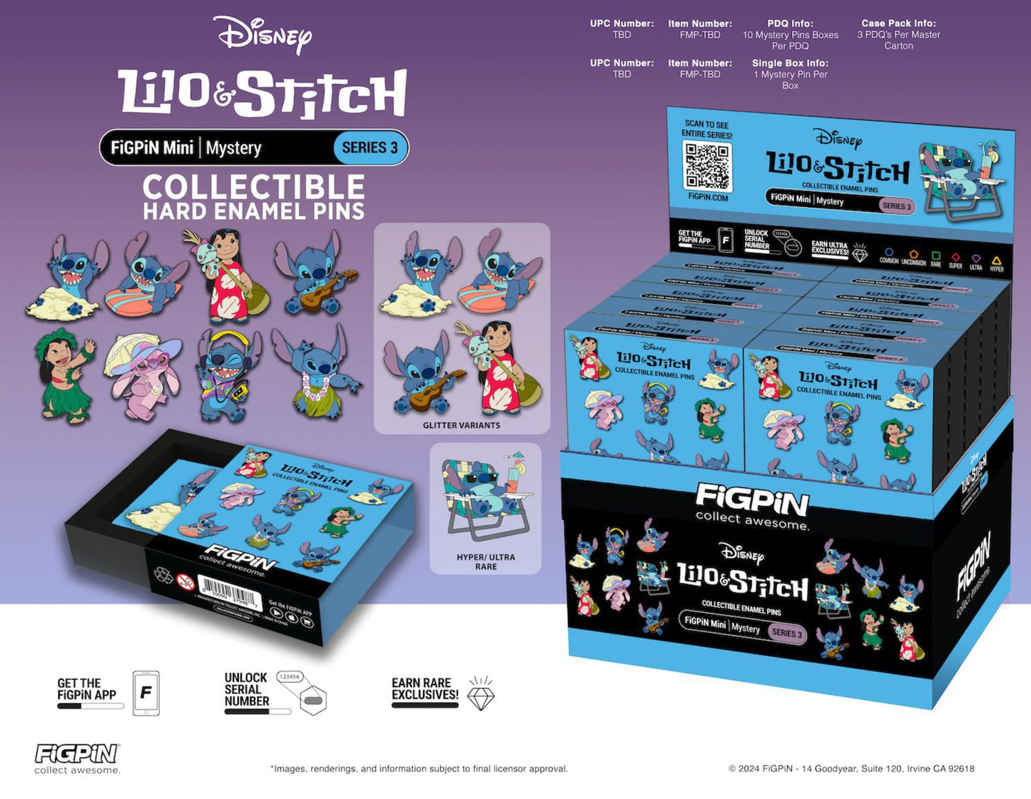 FIGPIN LILO AND STITCH SERIES 3 MYSTERY MINIS