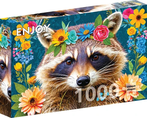 Floral Raccoon