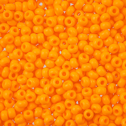 Czech Seed Beads apx 24g Vial 8/0 Opaque Light Orange