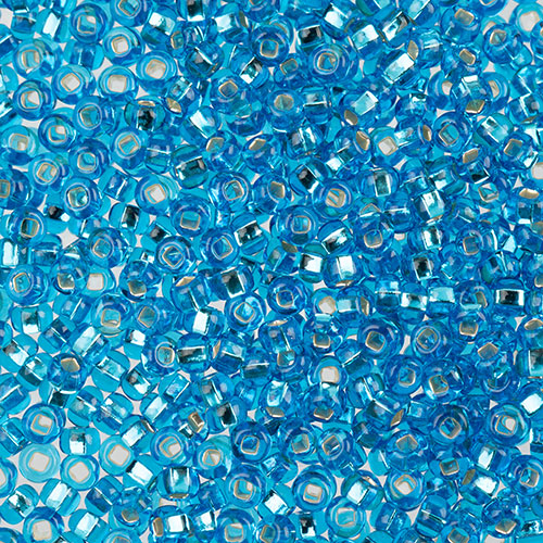 Czech Seed Beads apx 24g Vial 8/0 Light Blue S/L