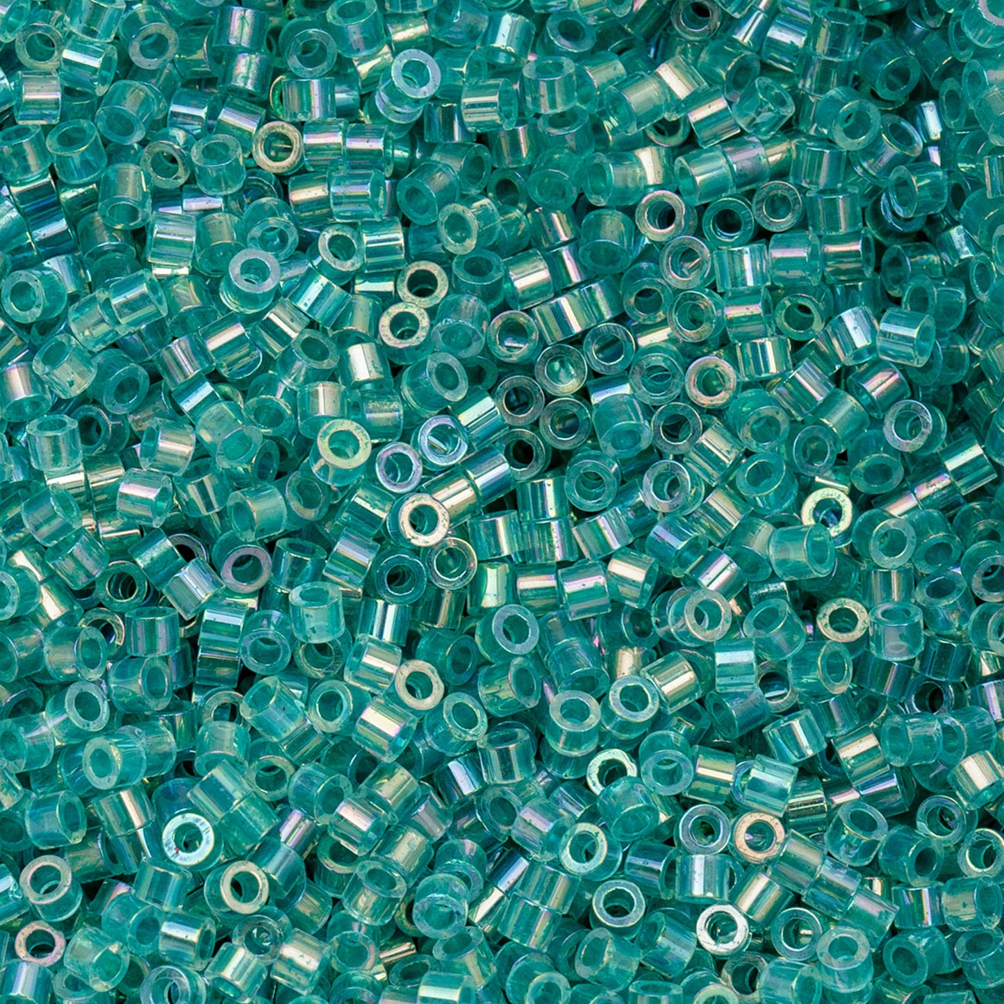 Cylin Bead 11/0 25g Bag Transparent Teal Caribbean AB