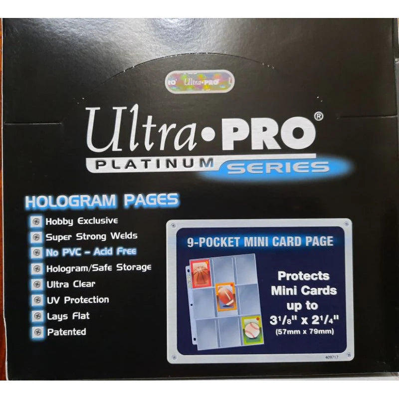 Ultra Pro 9 Pocket Mini Card Page