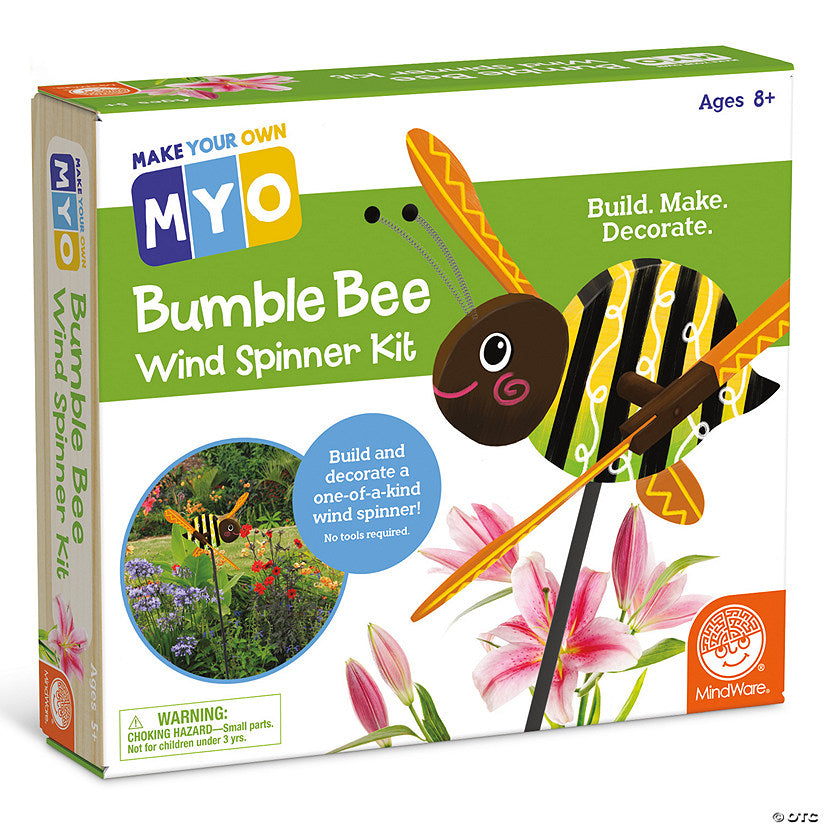 Make Your Own Bumble Bee Wood Spinner Kit