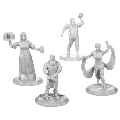 Monster Townsfolk Minis: Unpainted - Pub Collection (8)
