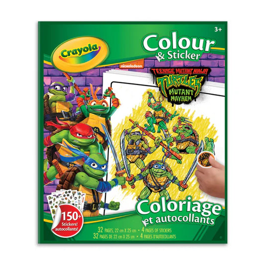 Activity Book Crayola Colour & Sticker TMNT