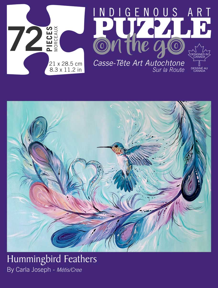Hummingbird Feathers 72 PIECE PUZZLE