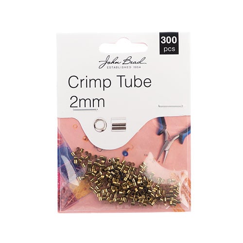 Must Have Findings - Crimp Tube 2mm Antique Gold 300pcs