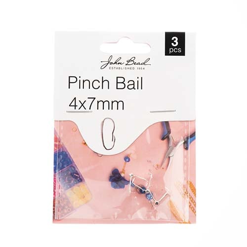 Must Have Findings - Pinch Bail 4x7mm Silver 3pcs