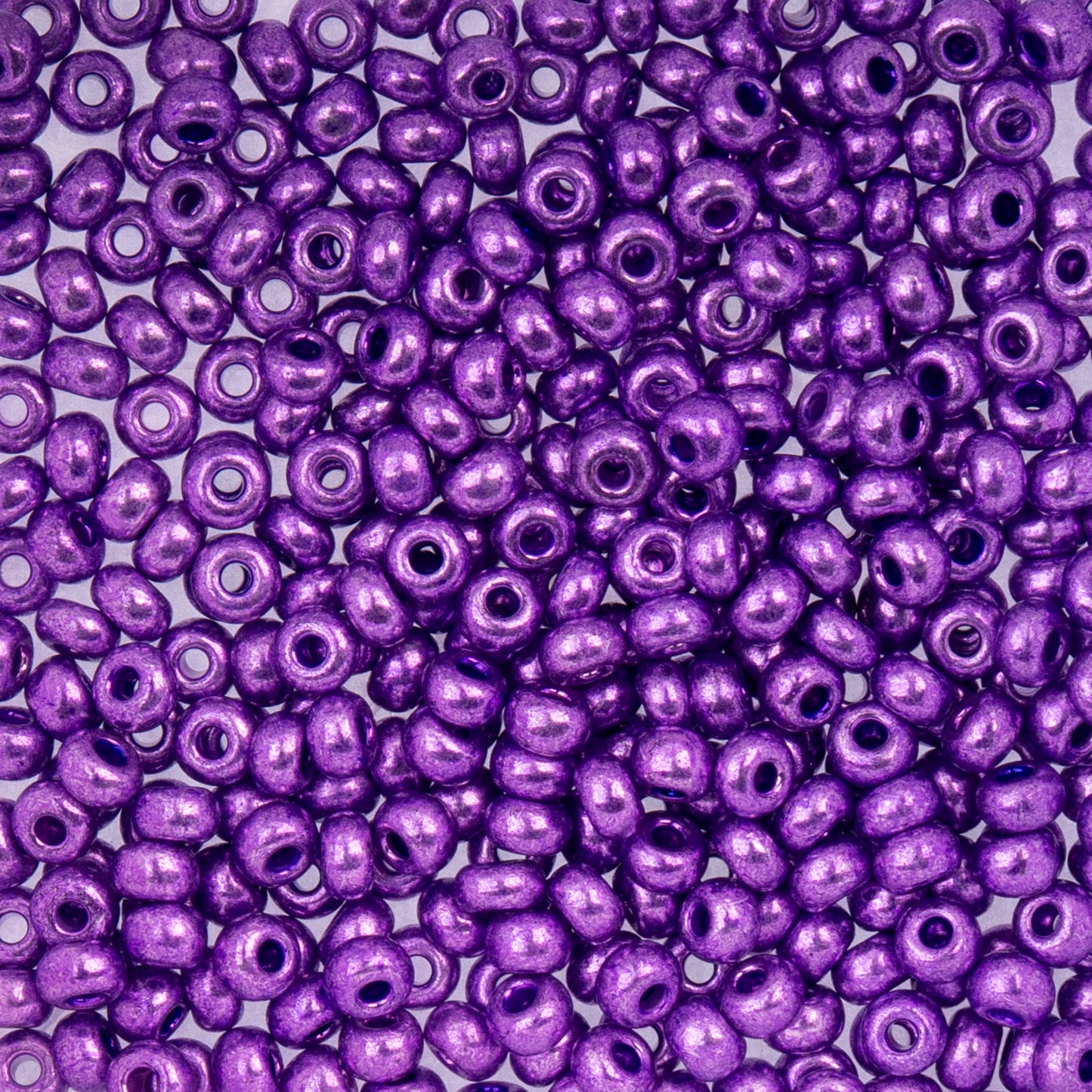 Czech Seed Beads apx. 22g Vial 6/0 Metallic Purple