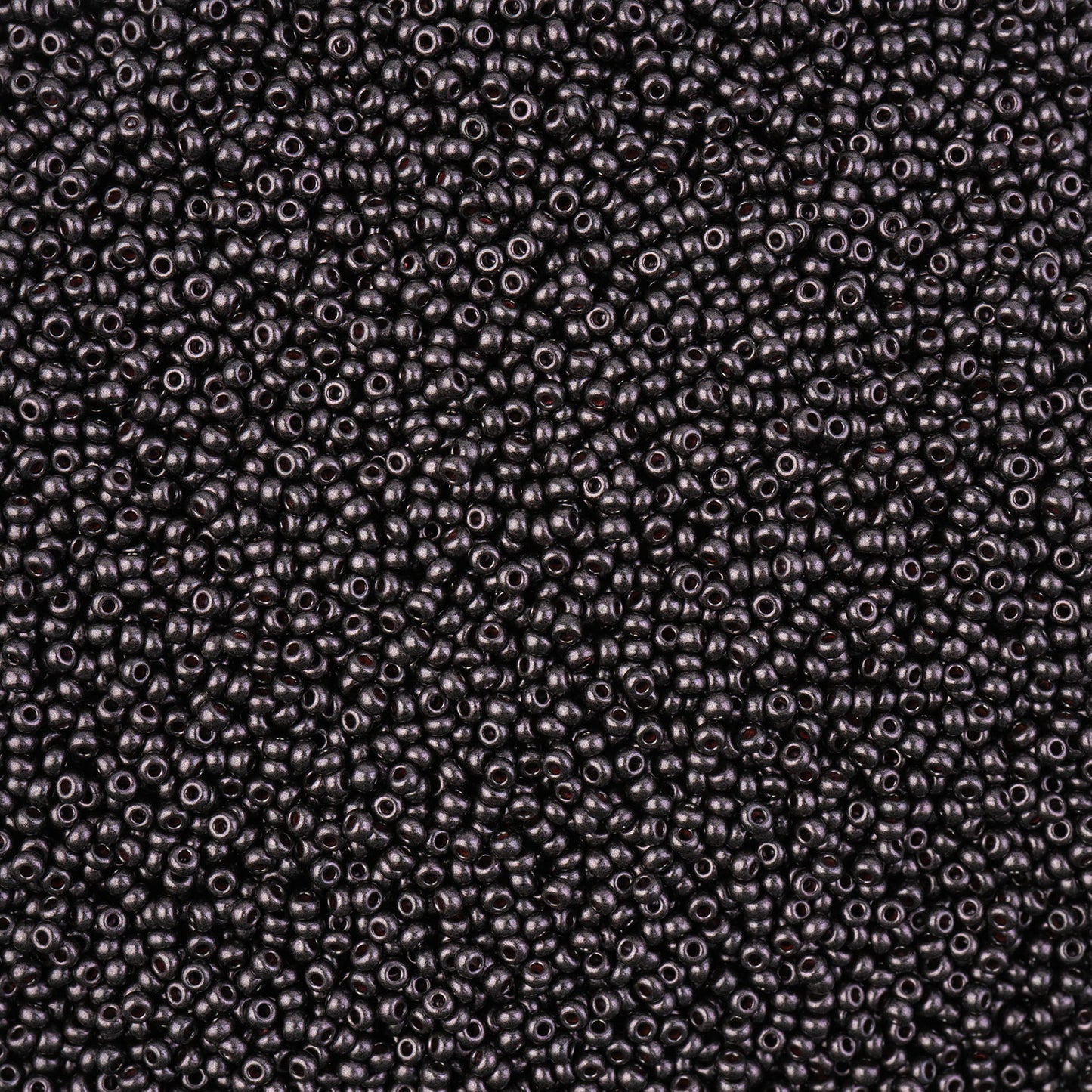 Czech Seed Bead 11/0 Vial Pearl Black Jet Terra apx23g