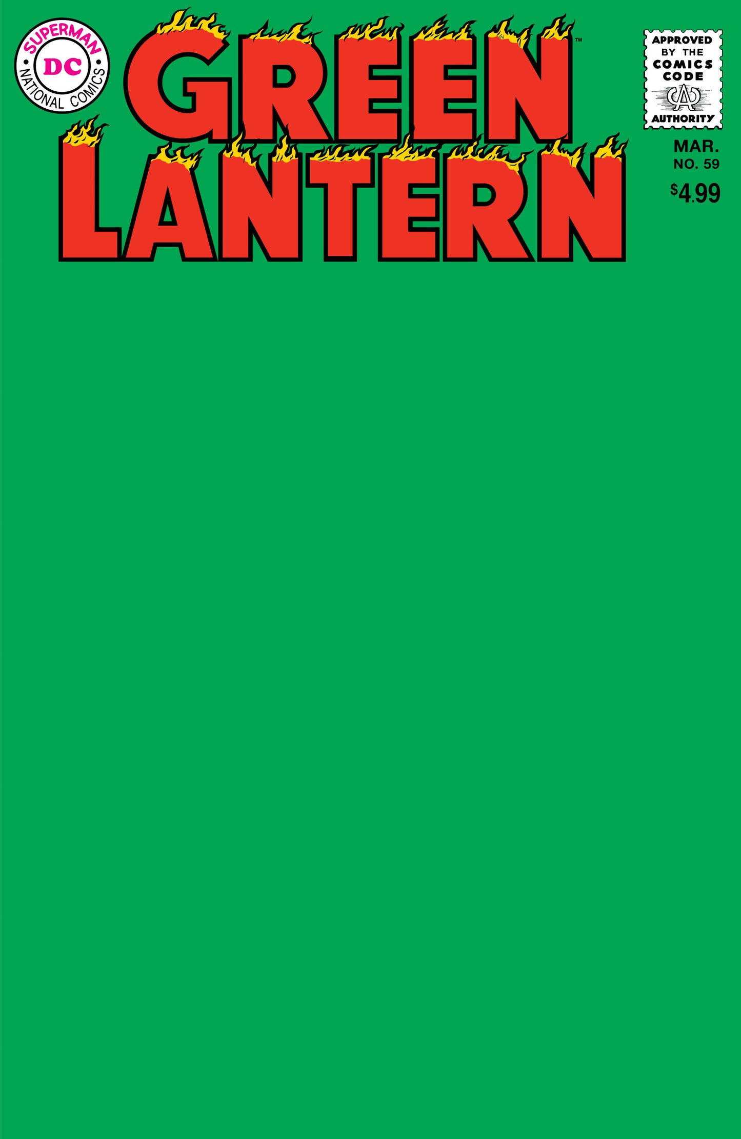 GREEN LANTERN #59 FACSIMILE EDITION