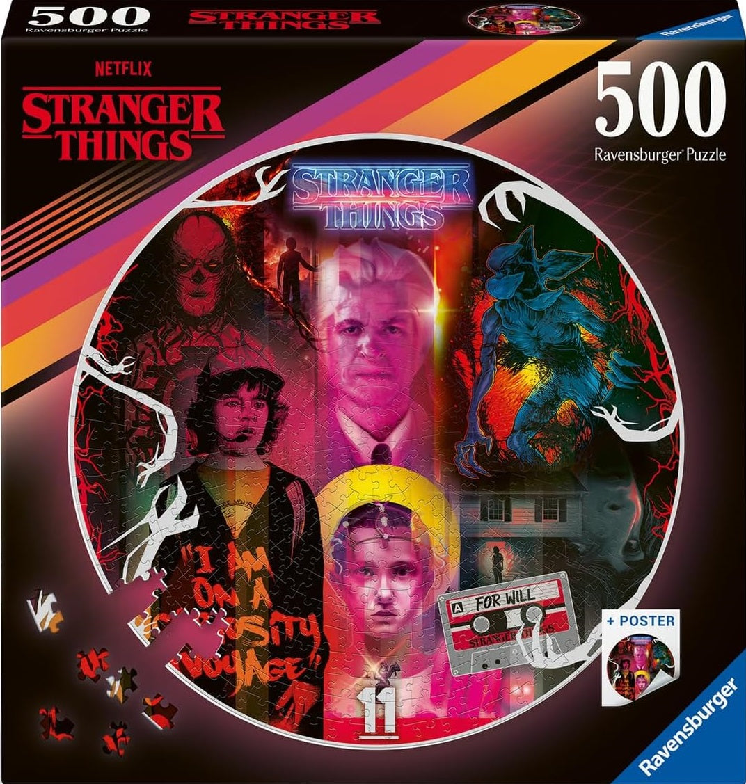 STRANGER THINGS ROUND PUZZLE 500PC