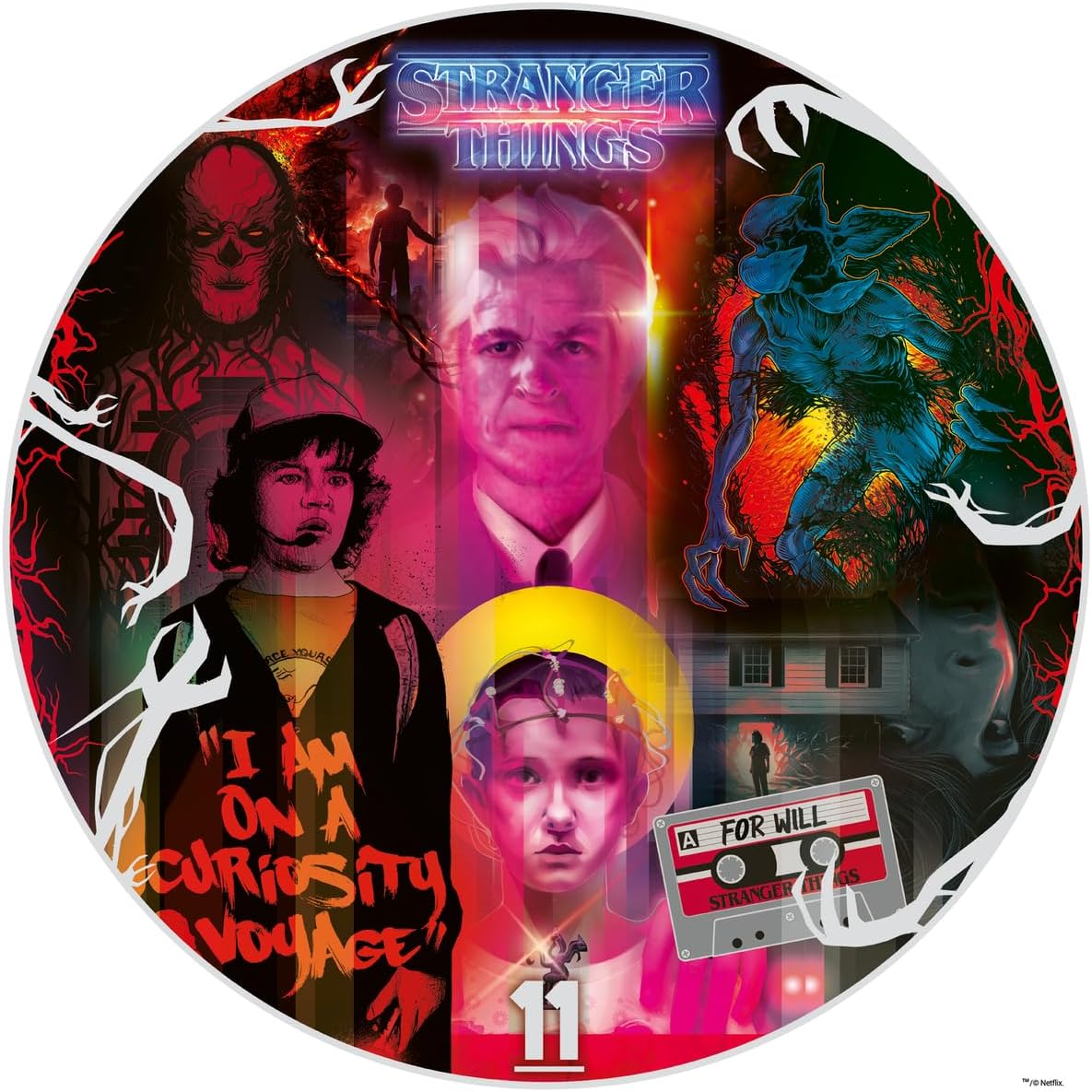 STRANGER THINGS ROUND PUZZLE 500PC