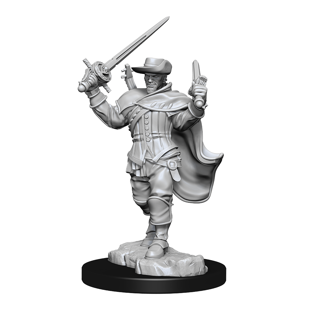 DND UNPAINTED MINIS WV15 HUMAN BARD MALE
