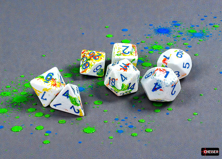 BRUSH 7-DIE SET POLYHEDRAL BREEZY/BLUE