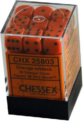 OPAQUE 36D6 ORANGE/BLACK 12MM