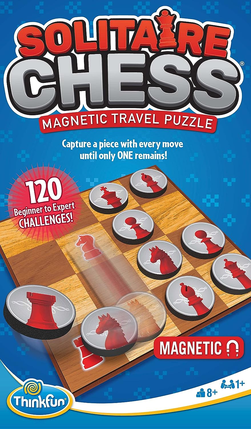 SOLITAIRE CHESS MAGNETIC TRAVEL PUZZLE