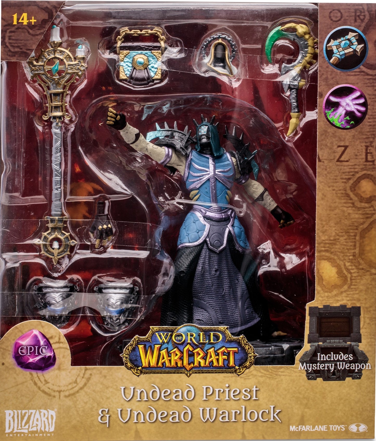 WORLD OF WARCRAFT 6"WV1-UNDEAD:PRIEST/WARLOCK-EPIC