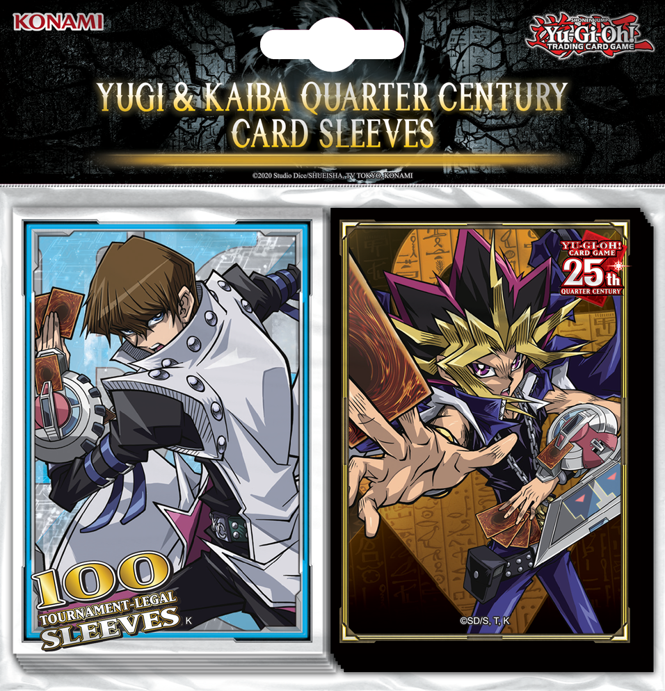 YGO YUGI/KAIBA QUARTER CENTURY CARD SLEEVES
