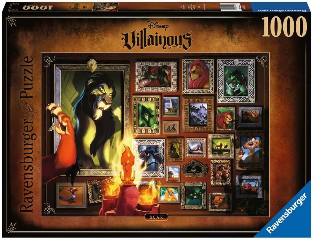 DISNEY VILLAINOUS: SCAR 1000PC PUZZLE