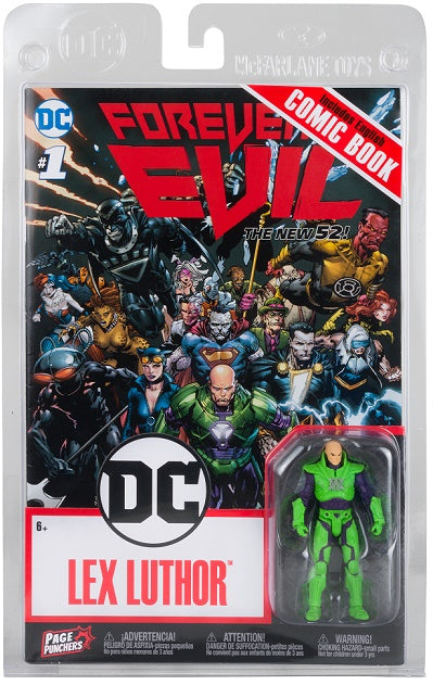 DC DIRECT-3" FIG/COMIC WV3-LEX LUTHOR POWER SUIT