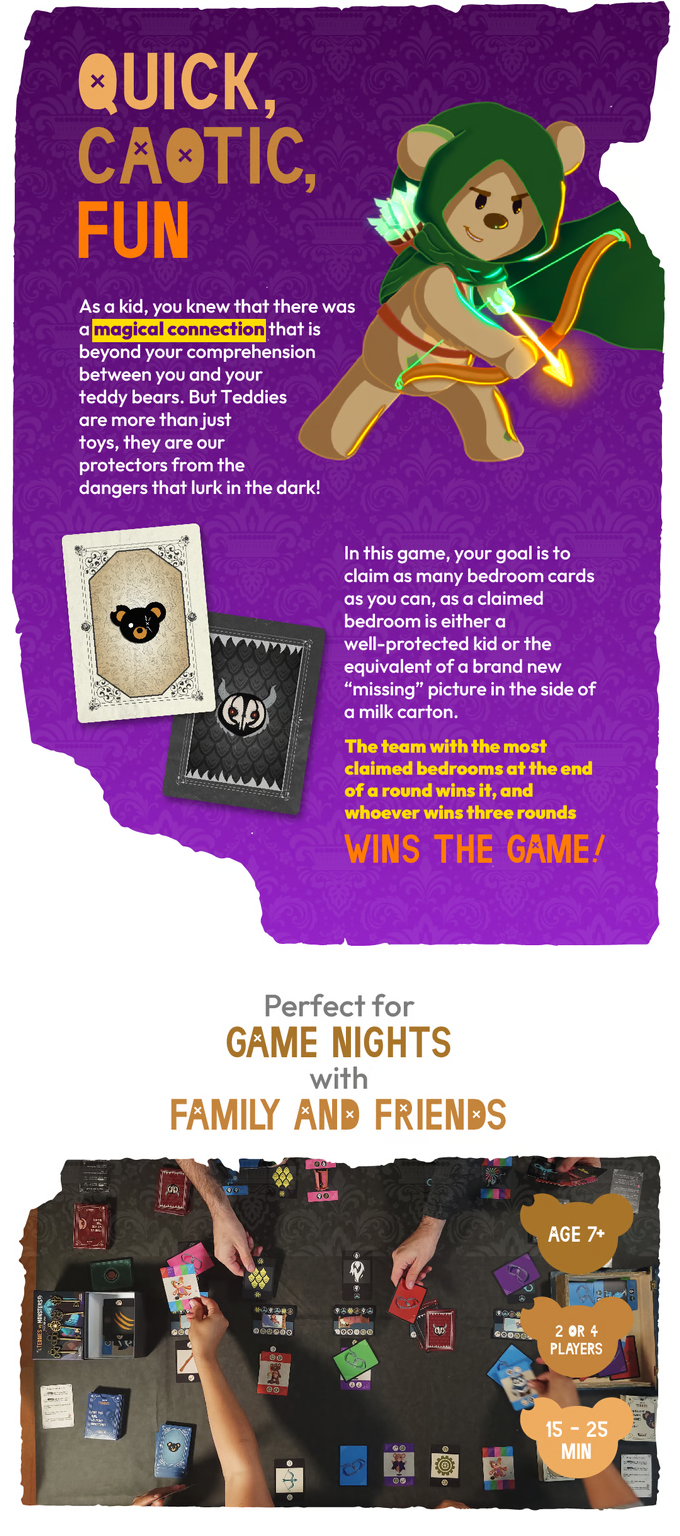 TEDDIES VS MONSTERS: THE CARD GAME