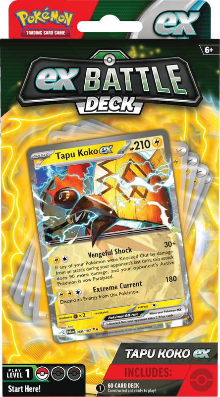 POKEMON BATTLE DECKS TAPU KOKO EX/IRON LEAVES EX