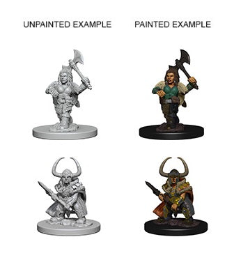 DND UNPAINTED MINIS WV4 DWARF FEMALE BARBARIAN