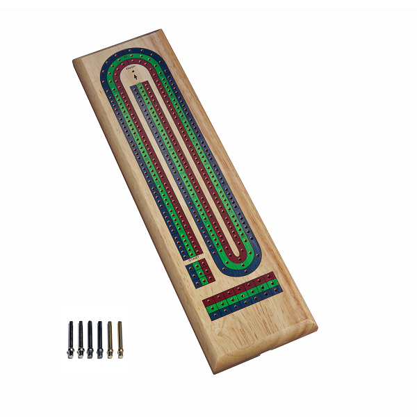 CRIBBAGE, 3-TRACK, COLOURED (RED/BLU/GRN)
