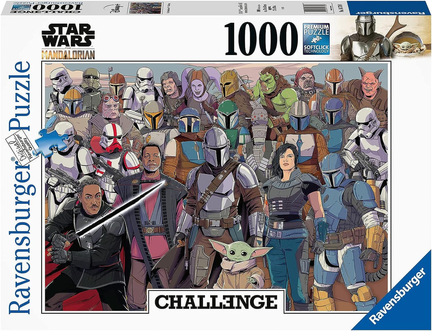 STAR WARS THE MANDALORIAN CHALLENGE 1000PC PUZZLE