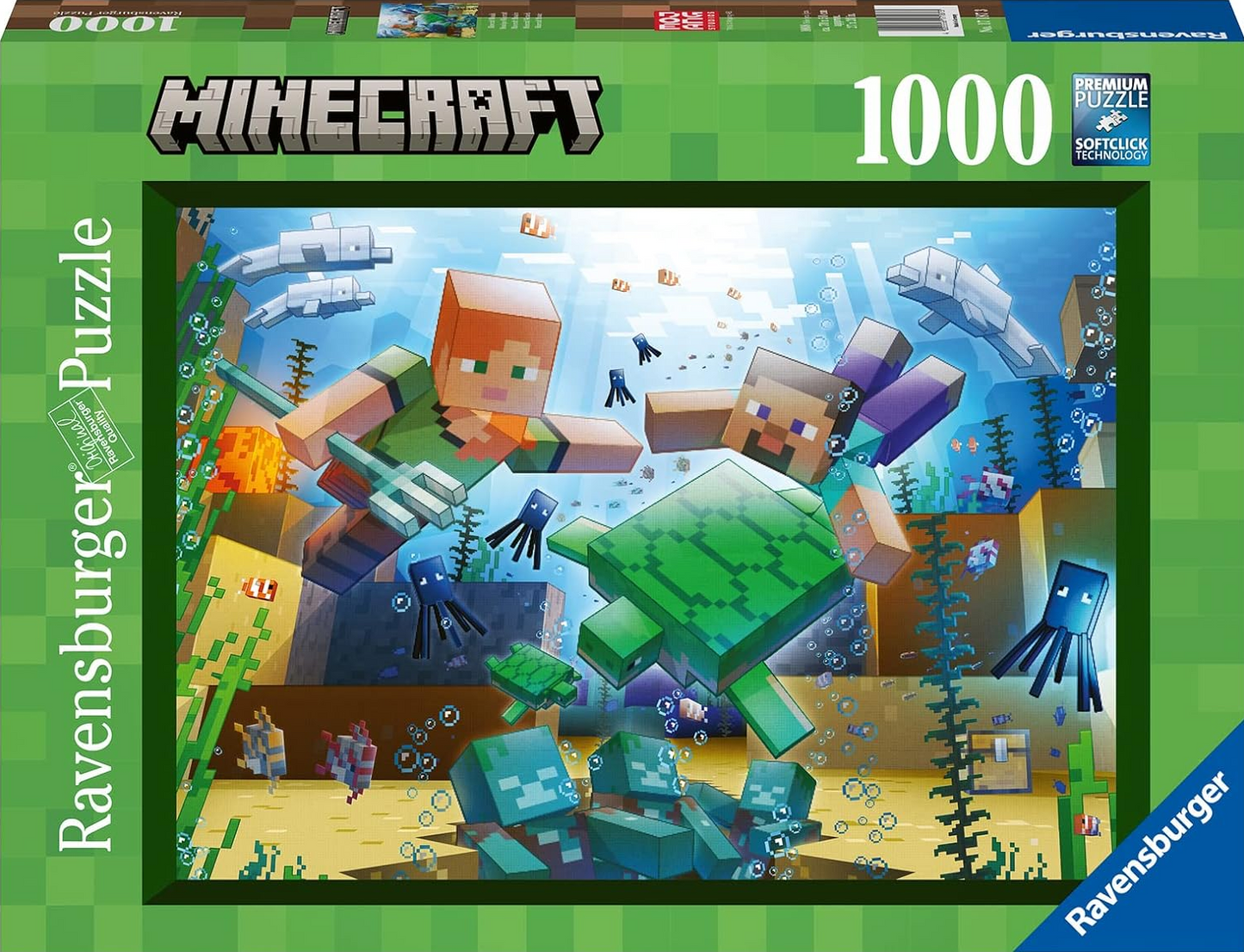 MINECRAFT MOSAIC 1000PC PUZZLE