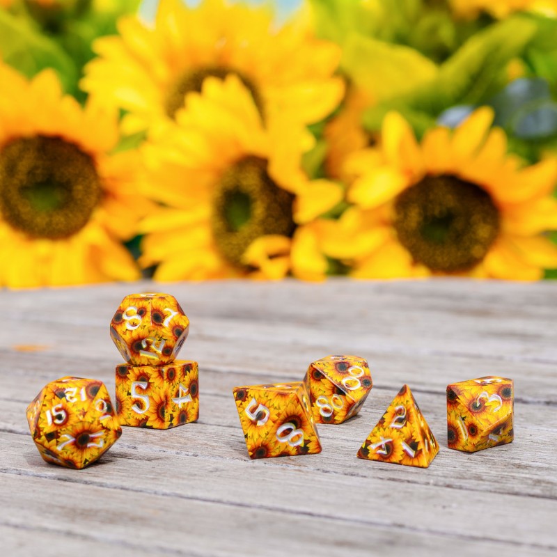 FULL ART DICE SET SUNFLOWER